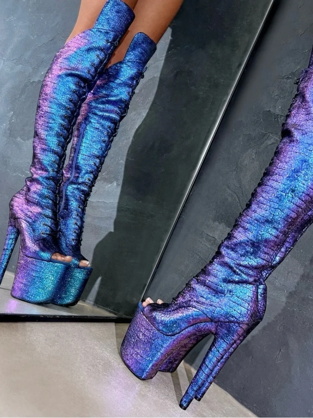 Hella Heels midnight mermaid